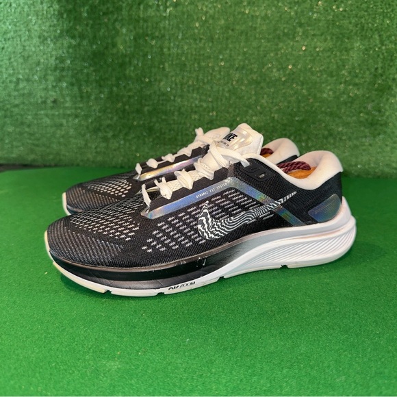 Nike Air Zoom Structure 24 Black Zebra Iridescent DX9626-001 Women Size 7.5 - Picture 1 of 6